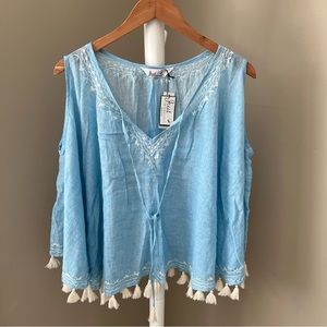 Boho mini swim cover up